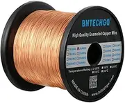 BNTECHGO 24 AWG Magnet Wire - Enameled Copper Wire - Enameled Magnet Winding Wire - 3.0 lb - 0.0197" Diameter 1 Spool Coil Natural Temperature Rating 155℃ Widely Used for Transformers Inductors