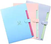 Vincilee Portable Extended Folder File Bag File Folders Multi-Function Folders Folder Holder Office and Student Supplies, A4 Paper Expanding File Folder
