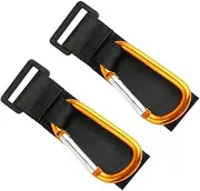 ERINGOGO Adjustable Pram Hooks 2 Pack Stroller Organizer Hooks Baby Stroller Accessory Aluminum Alloy Lightweight Anti-Slip