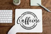 Caffeine Appreciation Club Mouse Pad for Computer Office Gaming Desk Non-Slip
