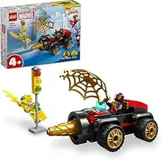 LEGO® Spidey Drill Spinner Vehicle 10792, Spider-Man Car and 2 Minifigures, Super Hero Fun from Disney+ TV Show Spidey and His Amazing Friends, Toy for Kids, Boys and Girls Aged 4 and Over