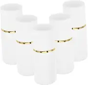 VICASKY 5pcs Refillable Sponge Applicator Bottles Empty Cosmetic Containers for Essential Oils Perfumes Paint Glue Travel Friendly Design with Elegant Trim