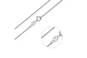 Made in Italy Solid 925 Sterling Silver Snake Chain 45cm