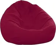 EdNey Bean Bag Chair Cover, Durable Comfortable BeanBag Cover Stuffable Zipper Beanbag Covers for Organizing Children Plush Toys Memory Foam (No Filler),Purple,90 * 110cm