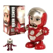 Dancing Robot Iron Man Toy Interactive Action Figure Walking Educational LED Lights Jump Movement Mechanical Play Children Gifts