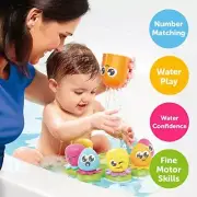 TOMY Toomies Octopals Number Sorting Baby Bath Toy Educational Water Toys For