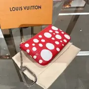 Louis Vuitton Kusama Key Cles Red
