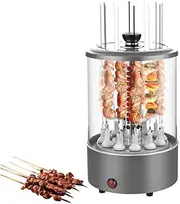 Electric Grill, 360° Automatic Rotation Smokeless Lamb Machine Barbecue Make 12 Skewers at a Time, Multi-Functional Rotisserie Grills for Party Camping Festival Cooking