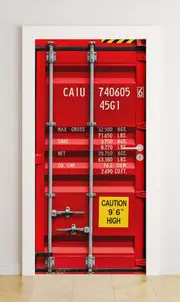 [Namly Design] Door stickers - Shipping Container / Peel and Stick