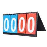 4 Digit Scoreboard Sports Flip Score Counter Board Basketball Scorer Tennis HO