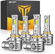 FAHREN [2025 Upgraded 9005 9006 Light Bulbs, [Latest & Brightest] 800% Brighter 1:1 Mini Size HB3 HB4 Fog Light Bulbs, 6500K White, CANbus Ready, Pack of 2