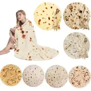 Tortilla Blanket Wrap Throw Funny Gag Gifts for Kids Adults Large Taco Burritos