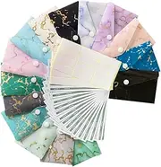 Veemoon Multi- Envelopes Budget Sheets Marble Vertical Cash Envelopes for Home Office School