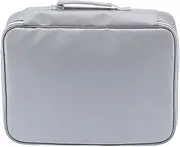 [Bognajin] Fireproof File Bag, Lightweight Document with Zippered Closure, Easy to Carry for Home Office Travel Business Trips, Silver Color, Approx 36x27x10cm