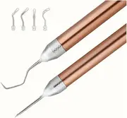 Suesacy LED Weeding Tools for Vinyl Lighted Weeding Pen with Pin & Hook for Removing Tiny Vinyl Paper/Iron Projects Cuts