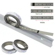 Miter Track Tape Measure Self Adhesive Metric Stainless Steel Scale Ruler 1/2/3M