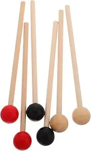 FUTUREORYY Versatile Musical Drumsticks Sturdy Mallets for Xylophone Marimba Orff Instruments Comfortable Handle Safe Lightweight