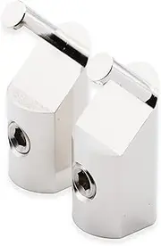Pair of Offset Angled 1/0 Gauge to 4 Gauge Amp Input Reducers