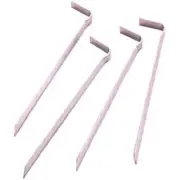 Suncast 8-Inch Metal Garden Stakes, Silver (Pack of 4)