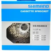 Shimano CS-HG400 Cassette 9Spd 11-25T / 11-28T / 11-32T / 11-34T / 12-36T 11-36T