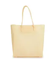 Beige Silicone Prisma Tote