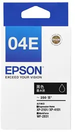 【E平台】 EPSON㊣原廠墨水匣C13T04E150黑色墨水匣 04E 黑色墨水夾單顆 適用EPSON 適用型號:XP-2101/XP2101/XP-4101/XP4101/WF2831 墨水匣