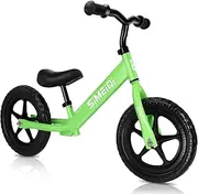SIMEIQI 12 Inch Sports Balance Bike for Toddlers Kids 2 3 4 5 6 Years Old Boys Girls Bicycle No Pedal Training Scooter Bike Adjustable Seat and Handlebar