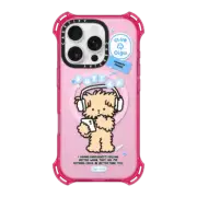 iPhone 16 Pro Bounce Case MagSafe Compatible Butter listening to music