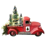 Christmas Centerpiece Table With Lights Red Truck Xmas Tree Adornment Decoration