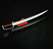 Custom Handmade Carbon Steel Blade Survival Saber Sword | Hunting Sword Camping