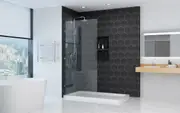 ELEGANT 800x2000mm Walk-In Shower Screen Frameless Fixed Panel 10mm Toughened Glass