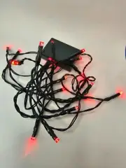 1 string Christmas lights - battery-powered RED LEDs