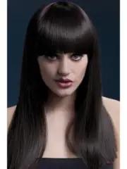 Heat Resistant Wig Washable Styleable Ladies Wig Fancy Dress Wig Alexia Brown