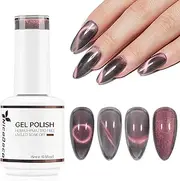 Nicedeco Hema Free Cruelty Free Vegan Cat Eye Gel Nail Polish, High Gloss Long Lasting Soak Off LED U V Gel Polish 1 Pcs 15ml - 306