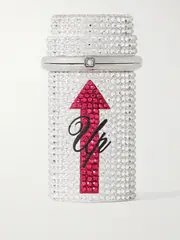 [Judith Leiber Couture] Judith Leiber Couture - Equilibrium Crystal-embellished Silver-tone Pill Box - One size One size Silver