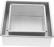 FELTECHELECTR Non-Stick Square Cake Pan Removable Bottom for Chiffon Mousse and Cheesecake Baking