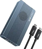 ACASIS 40Gbps M.2 NVMe SSD Enclosure, with Cooling Fan, TBU 405 Pro for M1 M2 Pro/Max, Compatible with USB4/3.2/3.1/3.0/2.0, Support SSD Size 2230/2242/2260/2280 B+M M-Key (TBU405 PRO) (Grey)