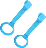 GARVALON 2pcs Pull Rings for Crib Stand Support Tools Durable Nursery Rings for Walking Assistance Lightweight and Portable Design for Home and Travel