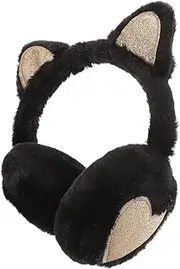 [TEMPNAP] Cat Ears Winter Ear Muffs for Men Ear Warming Winter Headbands Women Ear Muffs for Winter Ear Puff Headphones Ear Covers for Cold Weather Ear Muffs for Grey Plush