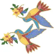 jojofuny 2pcs Cartoon Bird Shaped Decorative Patches for Clothes Repair DIY Applique Embellishments for Jackets Bags Hats Elegant Sewing Accessories for Repair and