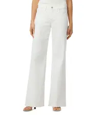 Joe's Jeans The Lou Lou Mid Rise Wide Leg Jeans in White 28