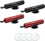 HHXS Window Breaker Seatbelt Cutter, 2025 Upgraded Car Escape Tool, Safe Hammer Glass Breaker Under Water Life Hammer,Portable & Compact Car Safety Device Break Window Emergency Tool,4 Pcs Red Black