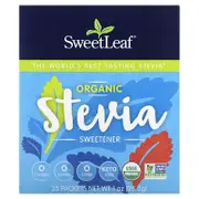 SweetLeaf Stevia, Organic Stevia Sweetener, 35 Packets, 1 oz (28.3 g)