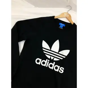 [MR.CH]ADIDAS ORIGINAL CREW 黑白 LOGO 大學T AY7791