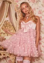 [Sugar Thrillz] Perfectly Poised Babydoll Dress