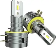 VAWIT H11B LED Bulbs H8B H9B Fog Light, 20000LM 6500K White 600% Brightness, Plug and Play, Pack of 2