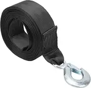 Trailer Winch Strap 2" X 20' with Safety Snap Hook 10000 Lbs for Towing Vehicles, Boats and Jet Ski & Polyester & Longer Warranty