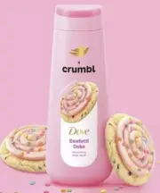 Dove X Crumbl Body Wash Confetti Cake NEW 20oz Pink Valentine Gift Crumble