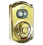 New Schlage BE367 CAM 605 iButton Electronic Deadbolt Lock Brass NIB