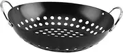BESPORTBLE Multi-Function Non-Stick Grill Basket Convenient BBQ Vegetable Wok for Outdoor Home Cooking Durable Grilling Accessory for Easy Drainage for Steak Veggies Chicken Seafood